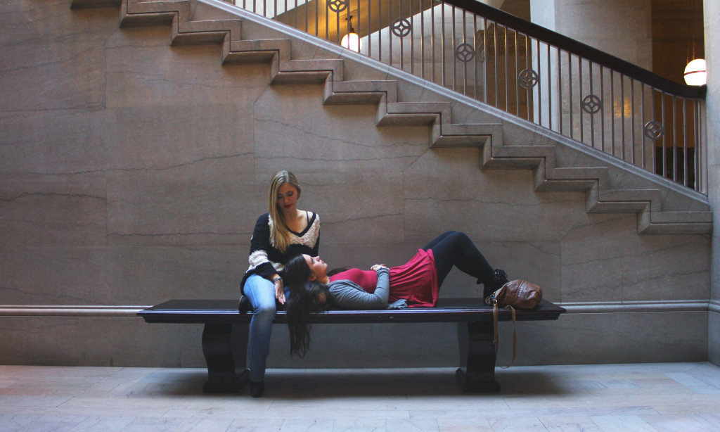 two best friends at the art institute of chicago