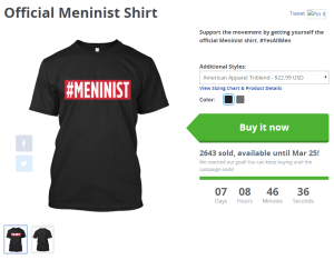 official meninist tshirt from teespring.com